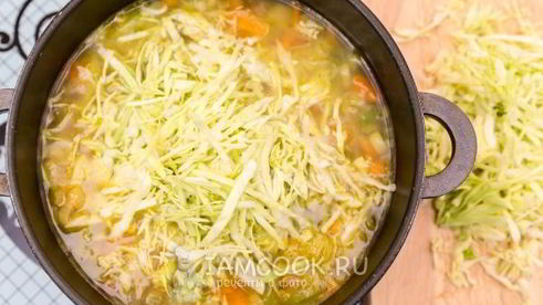 суп-пюре из белокочанной капусты