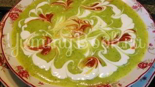 Суп-пюре из кабачков цукини