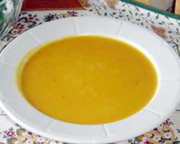 Суп-пюре из мускатной тыквы