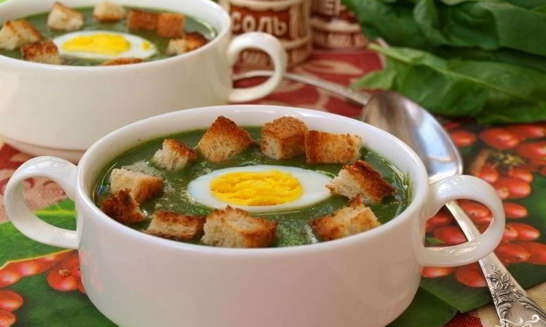 Рецепт супа-пюре из шпината