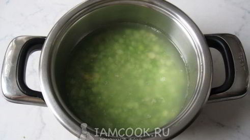 суп-пюре из сухого зеленого гороха