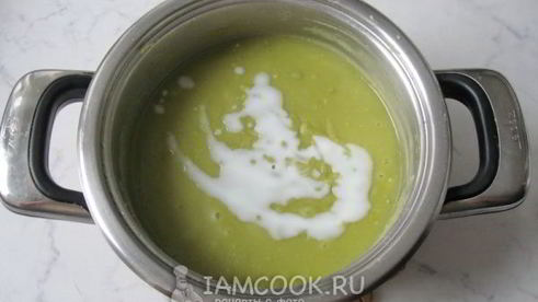 суп-пюре из сухого зеленого гороха