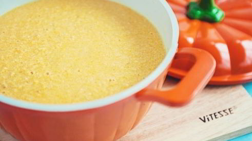 суп-пюре из тыквы с беконом