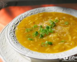 Суп-пюре из тыквы с рисом
