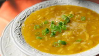 Суп-пюре из тыквы с рисом