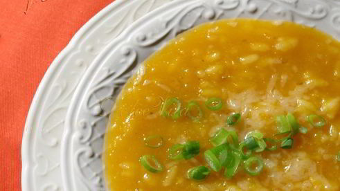 суп-пюре из тыквы с рисом