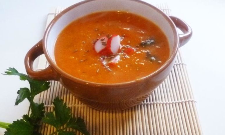 Рецепт супа-пюре из тыквы со шпинатом