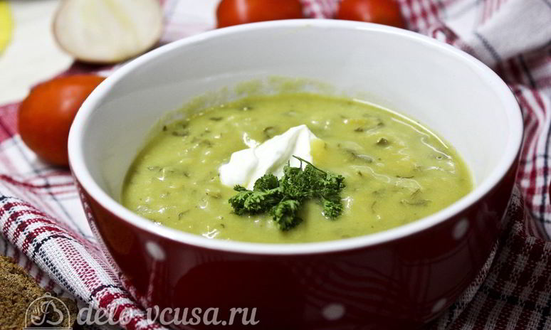 Рецепт супа-пюре из зеленого горошка