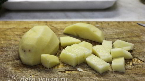 суп-пюре из зеленого горошка