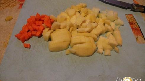 суп-пюре с консервированным лососем