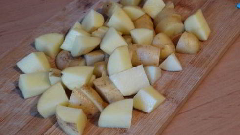 суп пюре с молодым картофелем и кукурузой