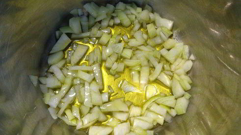 тыквенный суп-пюре с грибами и перцем чили