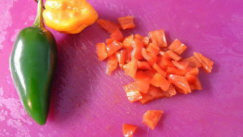 тыквенный суп-пюре с грибами и перцем чили