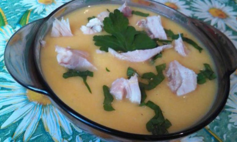 Рецепт тыквенного супа-пюре с курицей