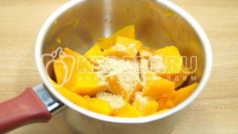 тыквенный суп-пюре с сыром