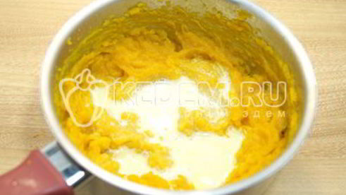 тыквенный суп-пюре с сыром