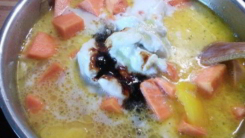 вегетарианский суп-пюре из батата