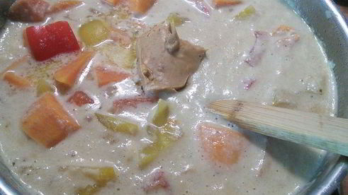 вегетарианский суп-пюре из батата