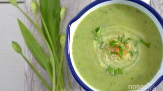 Суп с черемшой