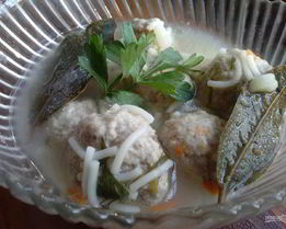 Суп с фрикадельками