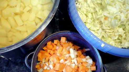 суп с капустой грибочки под крышей