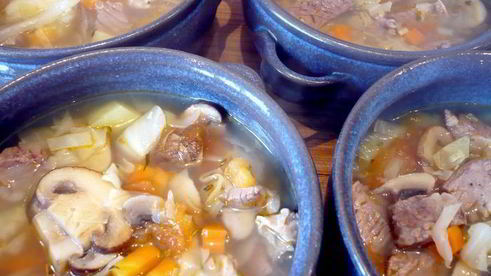 суп с капустой грибочки под крышей