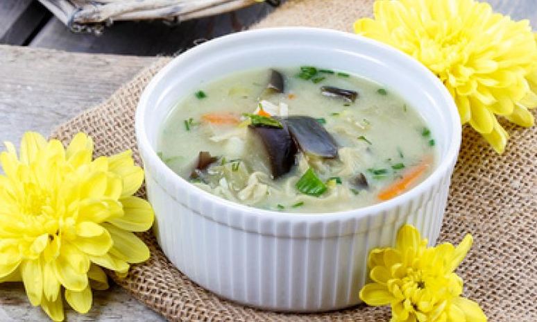 Рецепт супа с курицея и кокосовыма соусома