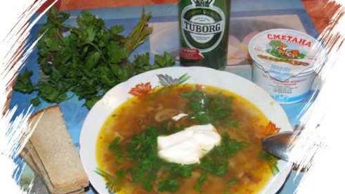 суп с шампиньонами