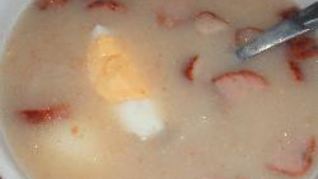 Суп Жур на копченных ребрышках