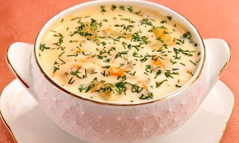 Рецепт классического сырного супа с овощами