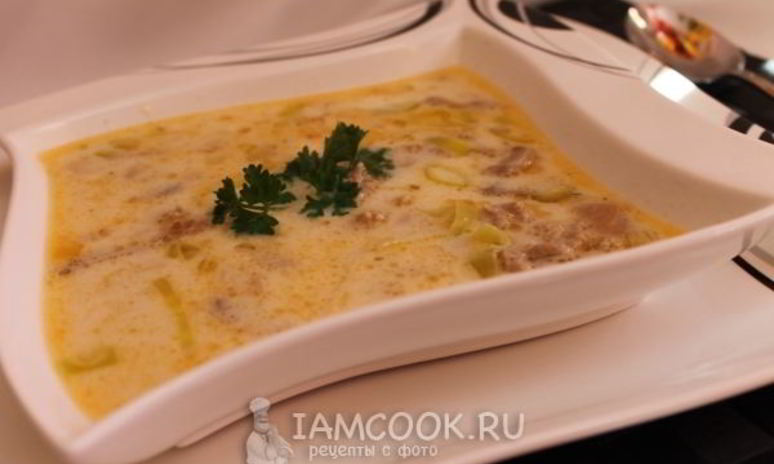 Рецепт немецкого сырного супа k sesuppe