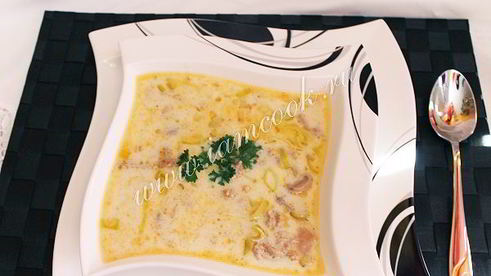 немецкий сырный суп k sesuppe
