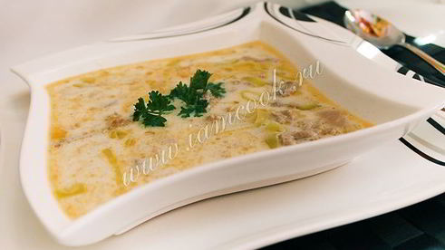немецкий сырный суп k sesuppe