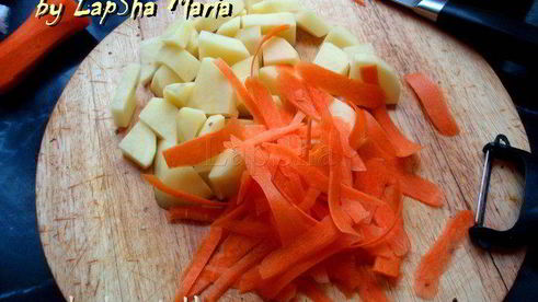 сырный крем-суп с грибами и курицей