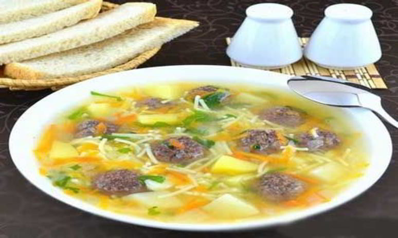 Рецепт сырного супа с фрикадельками