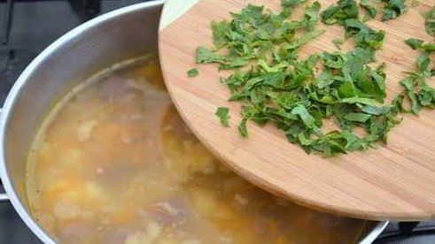 сырный суп с фрикадельками