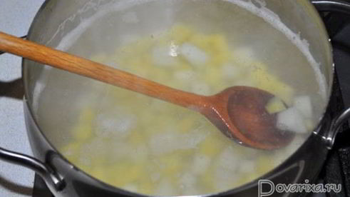 сырный суп с грибами