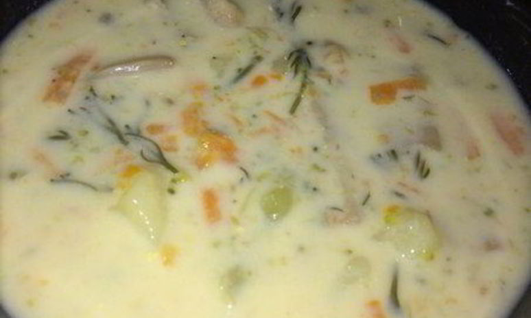 Рецепт сырного супа с шампиньонами и брокколи