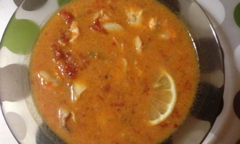 Рецепт томатна-рыбного супчик