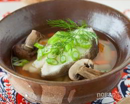 Уха с грибами