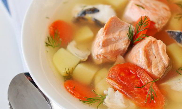 Рецепт ухи с картофелем и помидорами