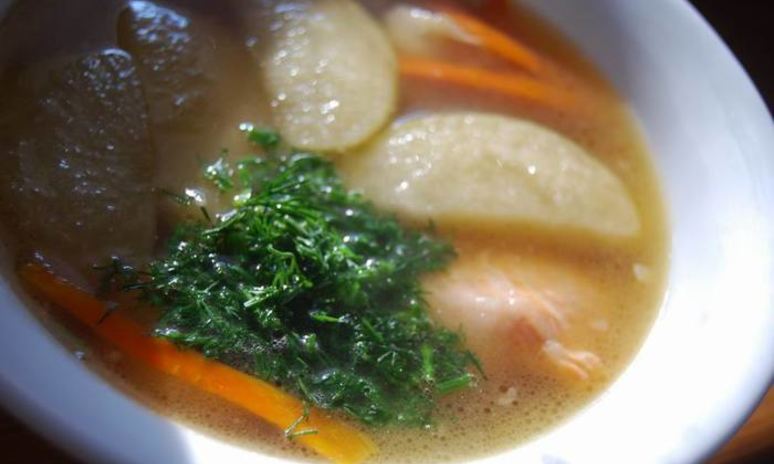 Рецепт ухи с яблоками