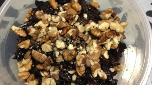 блинчики с бананами черносливом и орехами