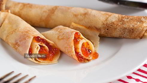 блинчики с икрой