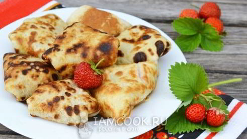 блинчики с клубникой