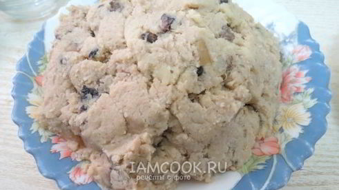 блинчики с мясом, грибами и картошкой