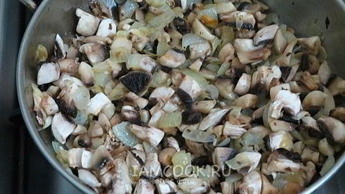 блинчики с мясом, грибами и картошкой