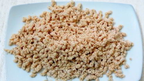 блинчики с мясом, грибами и картошкой