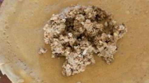 блинчики с мясом и грибами