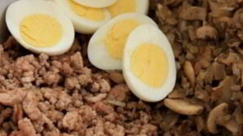 блинчики с мясом и грибами